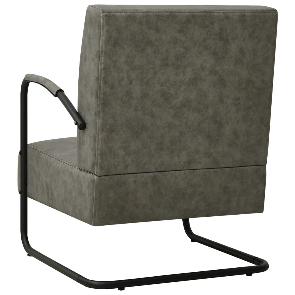 Sessel Grau Kunstleder