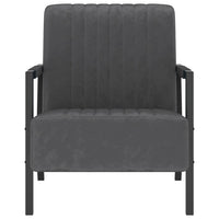 Thumbnail for Sessel Dunkelgrau Samt