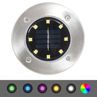 Thumbnail for Solar-Bodenleuchten 8 Stk. LED-Leuchtmittel RGB Farbe