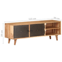 Thumbnail for TV-Schrank 115x30x39 cm Massivholz Akazie