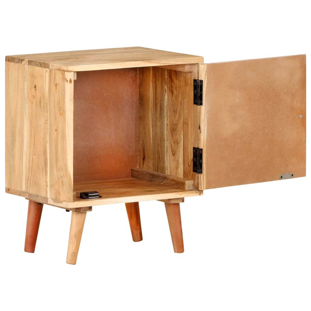 Nachttisch 40x30x50 cm Massivholz Akazie