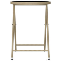 Thumbnail for 3-tlg. Bistro-Set Poly Rattan und Hartglas Beige