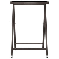 Thumbnail for 3-tlg. Bistro-Set Poly Rattan und Hartglas Braun