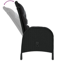 Thumbnail for 5-tlg. Garten-Bistro-Set Poly Rattan Schwarz