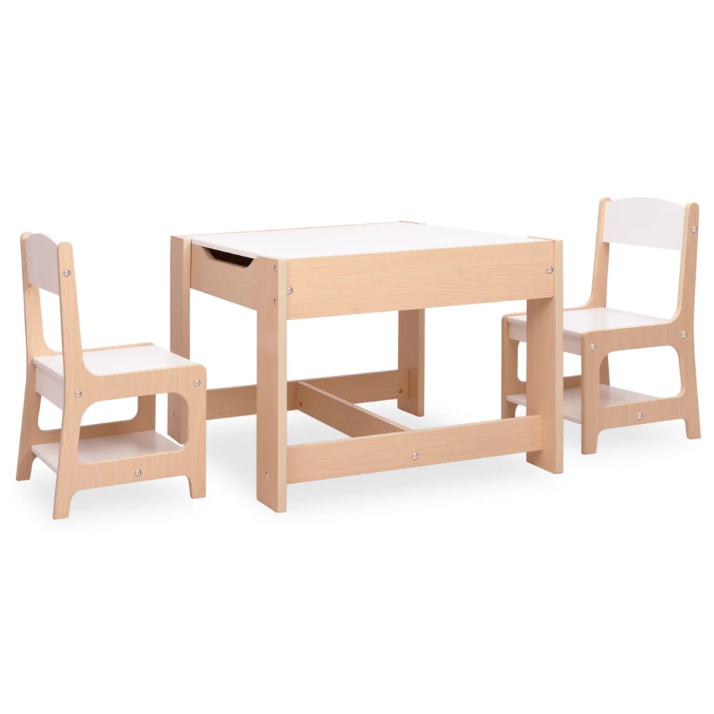 Kindertisch mit 2 Stühlen MDF