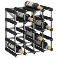 Thumbnail for Weinregal für 20 Flaschen Schwarz Massivholz Kiefer