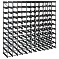 Thumbnail for Weinregal für 120 Flaschen Schwarz Massivholz Kiefer