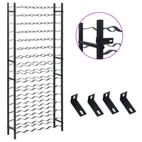 Thumbnail for Weinregal für 96 Flaschen Schwarz Eisen