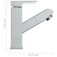 Thumbnail for Waschbeckenarmatur Herausziehbare Brause Verchromt 157x172 mm