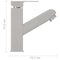 Thumbnail for Waschbeckenarmatur mit Herausziehbarer Brause Silbern 157x172 mm