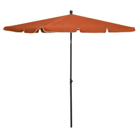 Thumbnail for Sonnenschirm mit Mast 210x140 cm Terracotta-Rot