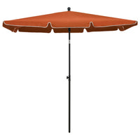 Thumbnail for Sonnenschirm mit Mast 210x140 cm Terracotta-Rot