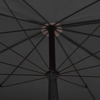 Thumbnail for Sonnenschirm mit Mast 200x130 cm Anthrazit