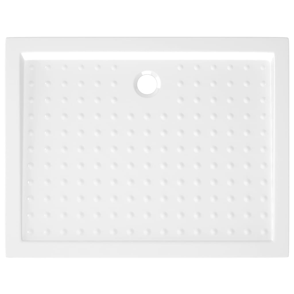 Duschwanne Anti-Rutsch Weiß 90x70x4 cm ABS