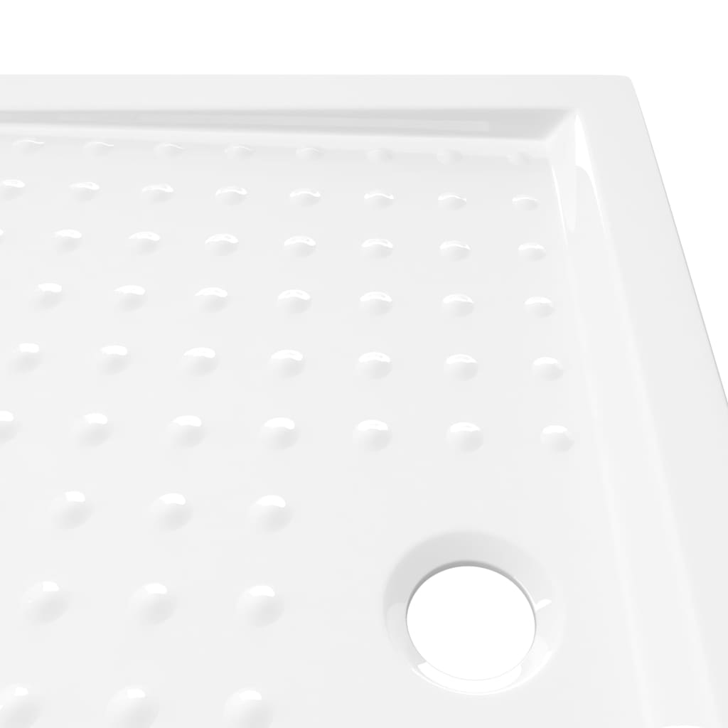 Duschwanne Anti-Rutsch Weiß 90x70x4 cm ABS