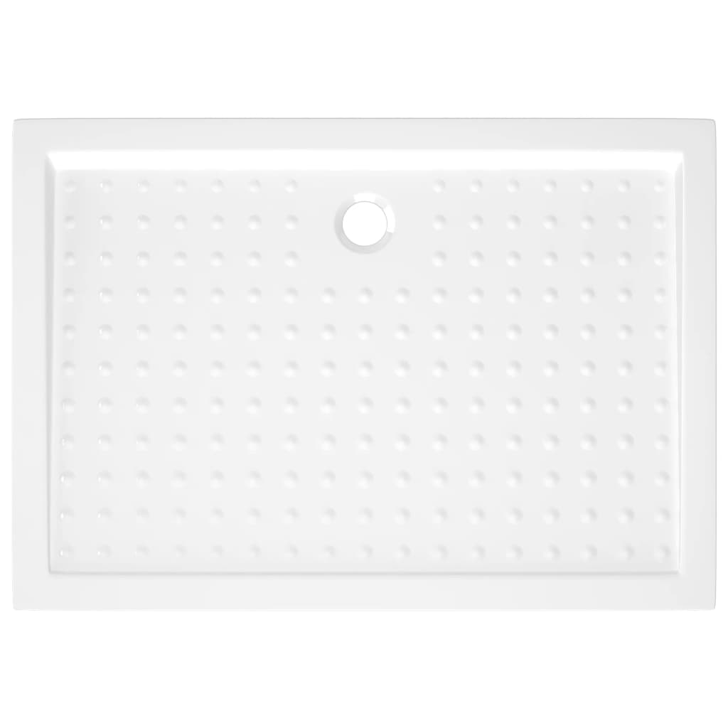Duschwanne Anti-Rutsch Weiß 70x100x4 cm ABS