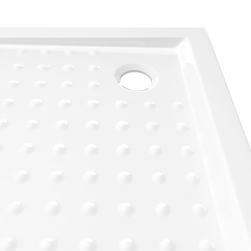 Duschwanne Anti-Rutsch Weiß 80x80x4 cm ABS