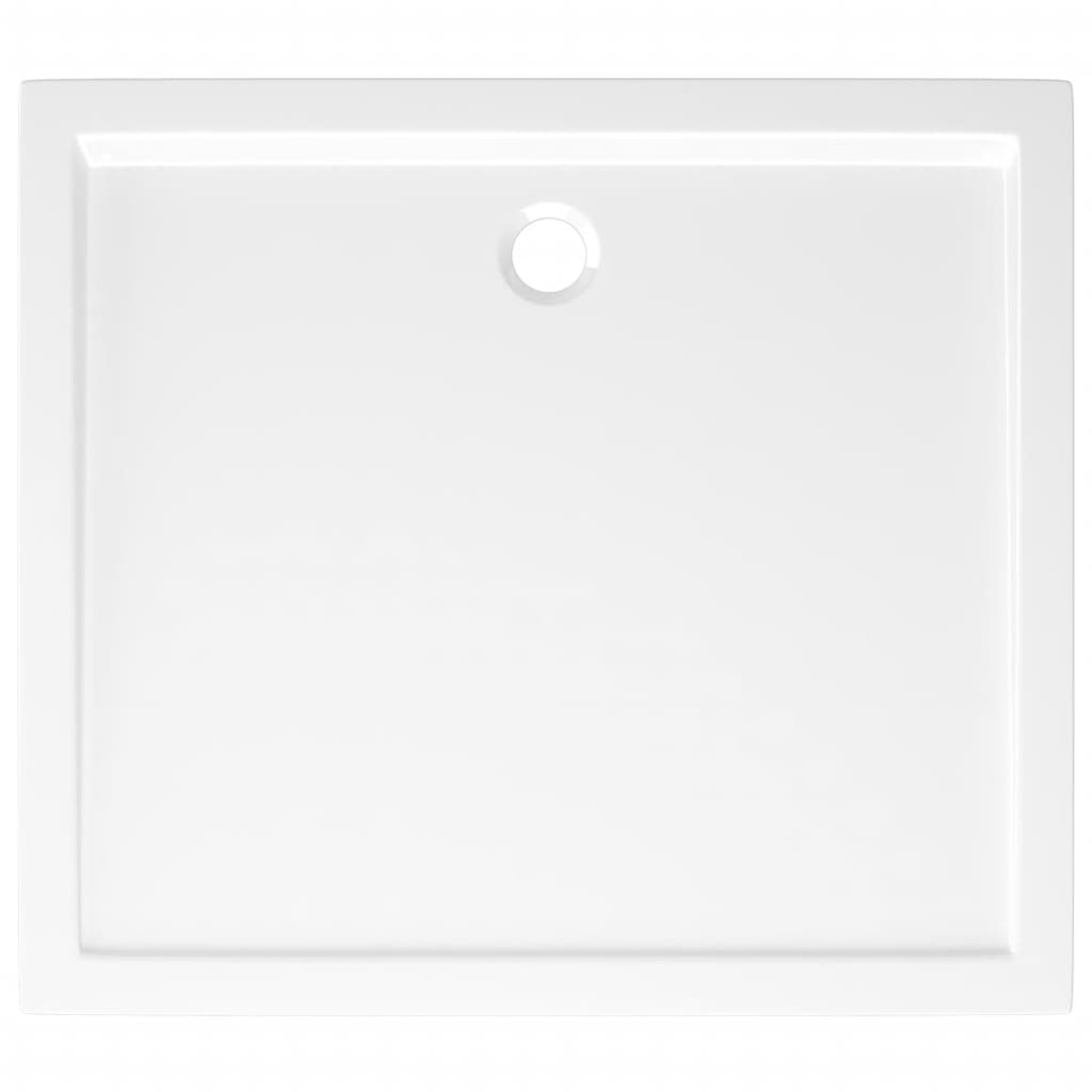 Duschtasse ABS Rechteckig Weiß 80x90 cm