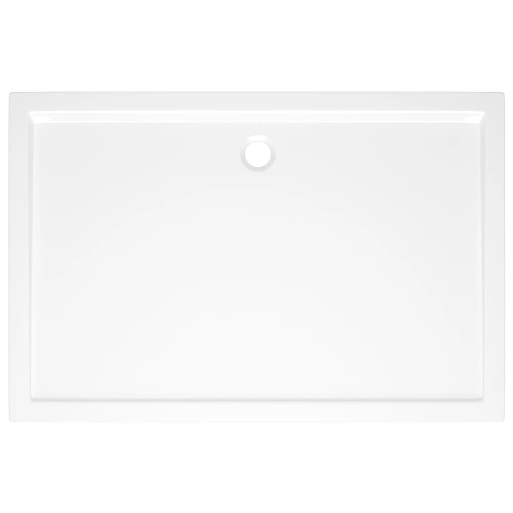 Duschtasse ABS Rechteckig Weiß 80x120 cm