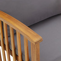 Thumbnail for 4-tlg. Garten-Lounge-Set mit Auflagen Massivholz Akazie