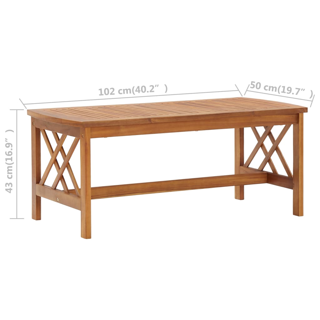 4-tlg. Garten-Lounge-Set Massivholz Akazie