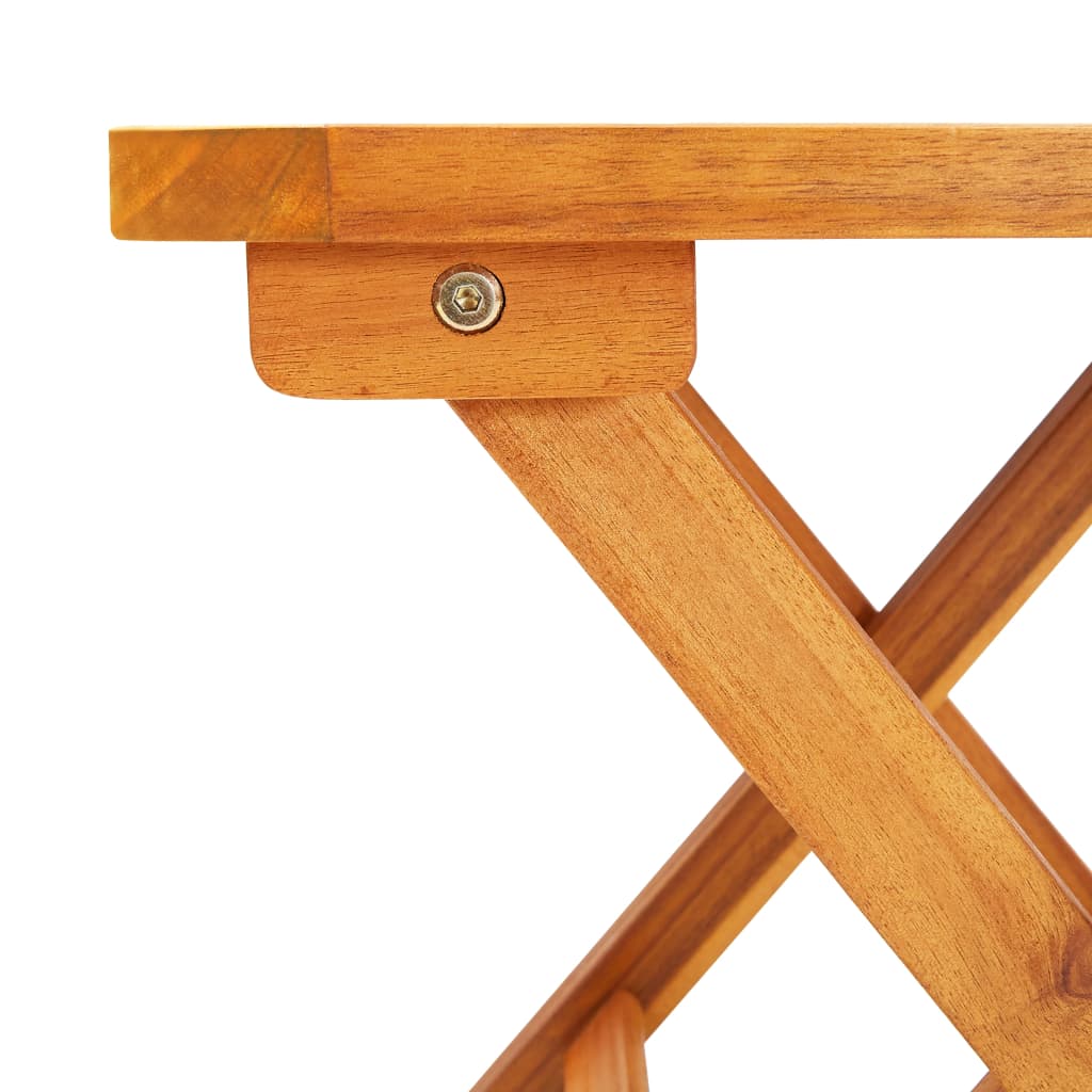 2-tlg. Sonnenliegen-Set mit Tisch Massivholz Akazie