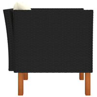 Thumbnail for Gartensofa Poly Rattan und Eukalyptus Massivholz