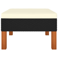 Thumbnail for 3-tlg. Garten-Lounge-Set Poly Rattan und Eukalyptus Massivholz