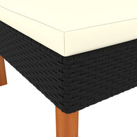 Thumbnail for Ecksofas 2 Stk. Poly Rattan und Eukalyptus Massivholz