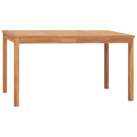 Thumbnail for Garten-Esstisch 140x80x77 cm Teak Massivholz
