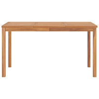 Thumbnail for Garten-Esstisch 140x80x77 cm Teak Massivholz