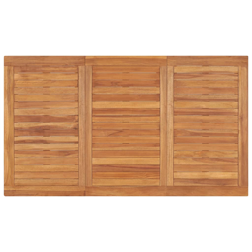 Garten-Esstisch 140x80x77 cm Teak Massivholz