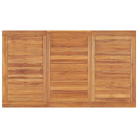 Thumbnail for Garten-Esstisch 140x80x77 cm Teak Massivholz