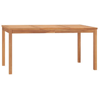 Thumbnail for Garten-Esstisch 160x80x77 cm Teak Massivholz
