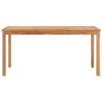 Thumbnail for Garten-Esstisch 160x80x77 cm Teak Massivholz