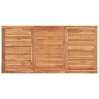 Thumbnail for Garten-Esstisch 160x80x77 cm Teak Massivholz