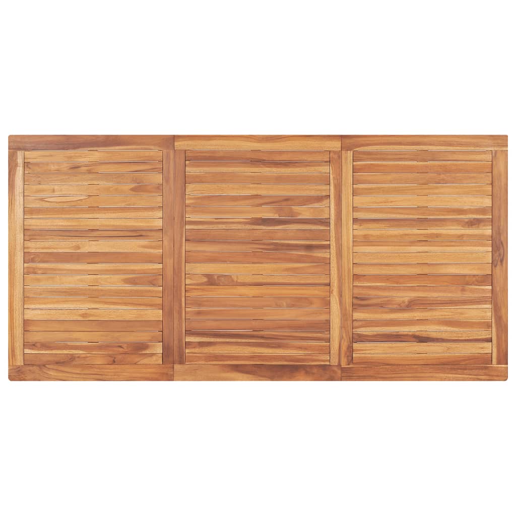 Garten-Esstisch 180x90x77 cm Teak Massivholz