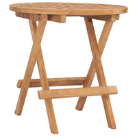 Thumbnail for Klappbarer Gartentisch 50x50x50 cm Teak Massivholz