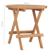 Thumbnail for Klappbarer Gartentisch 50x50x50 cm Teak Massivholz