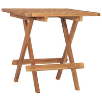 Thumbnail for Klappbarer Gartentisch 50x50x50 cm Teak Massivholz