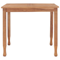 Thumbnail for Garten-Esstisch 85x85x75 cm Teak Massivholz