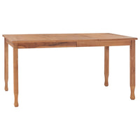 Thumbnail for Garten-Esstisch 150x90x75 cm Teak Massivholz