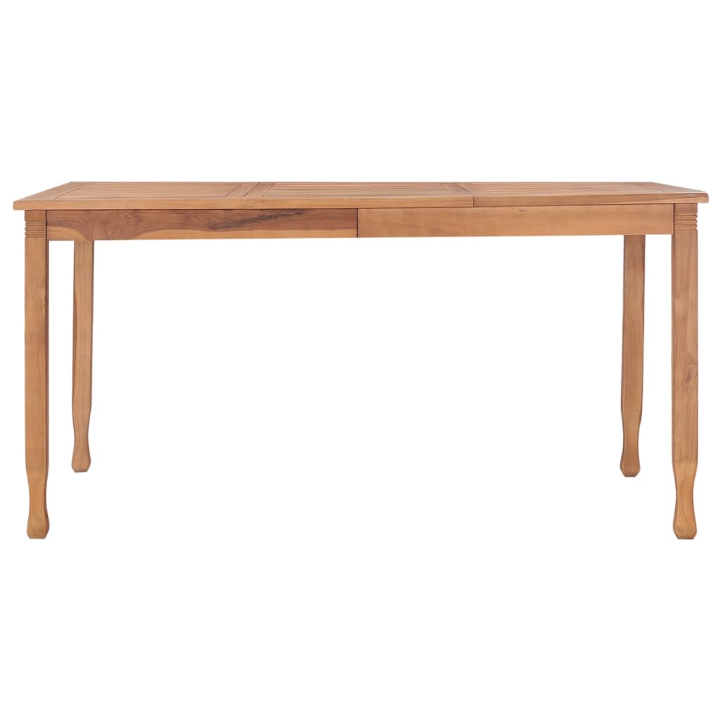 Garten-Esstisch 150x90x75 cm Teak Massivholz