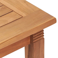 Thumbnail for Garten-Esstisch 200x100x75 cm Teak Massivholz