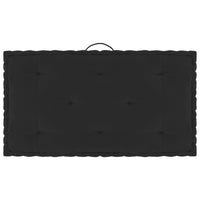 Thumbnail for Paletten-Bodenkissen Schwarz 73x40x7 cm Baumwolle