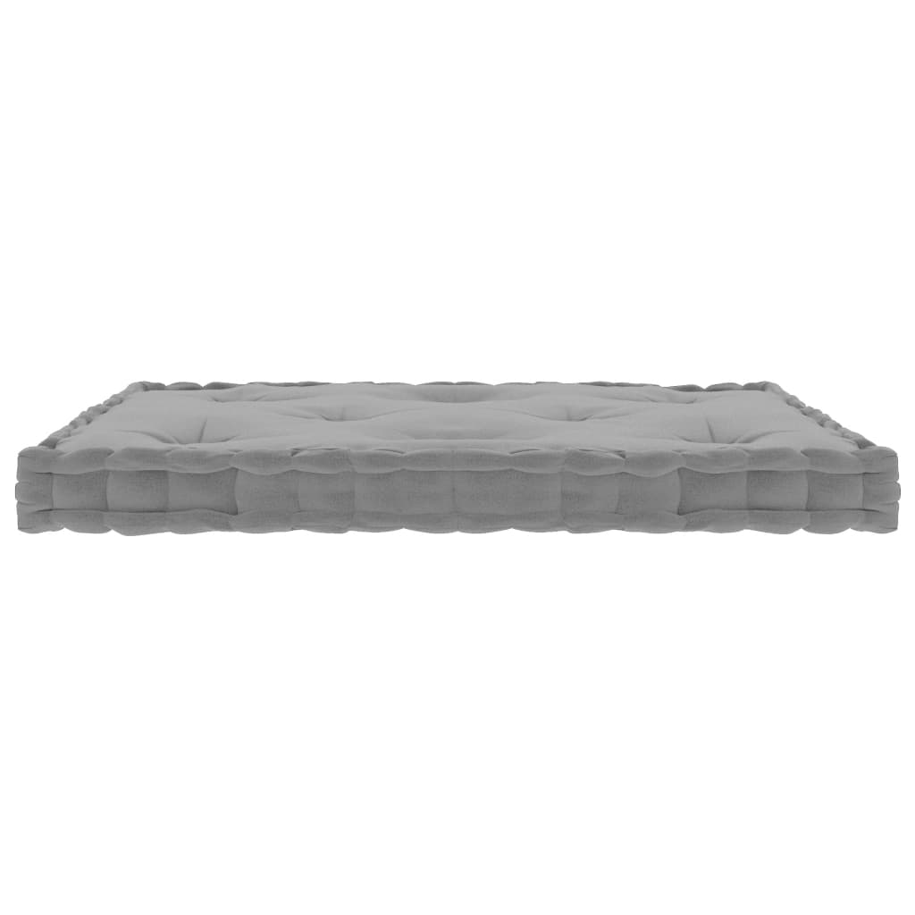 Paletten-Bodenkissen Grau 73x40x7 cm Baumwolle