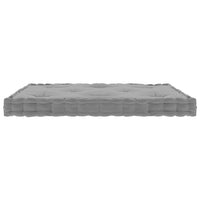 Thumbnail for Paletten-Bodenkissen Grau 73x40x7 cm Baumwolle