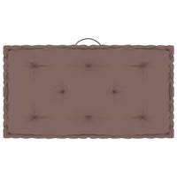 Thumbnail for Paletten-Bodenkissen Taupe 73x40x7 cm Baumwolle