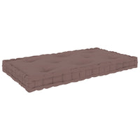 Thumbnail for Paletten-Bodenkissen Taupe 73x40x7 cm Baumwolle