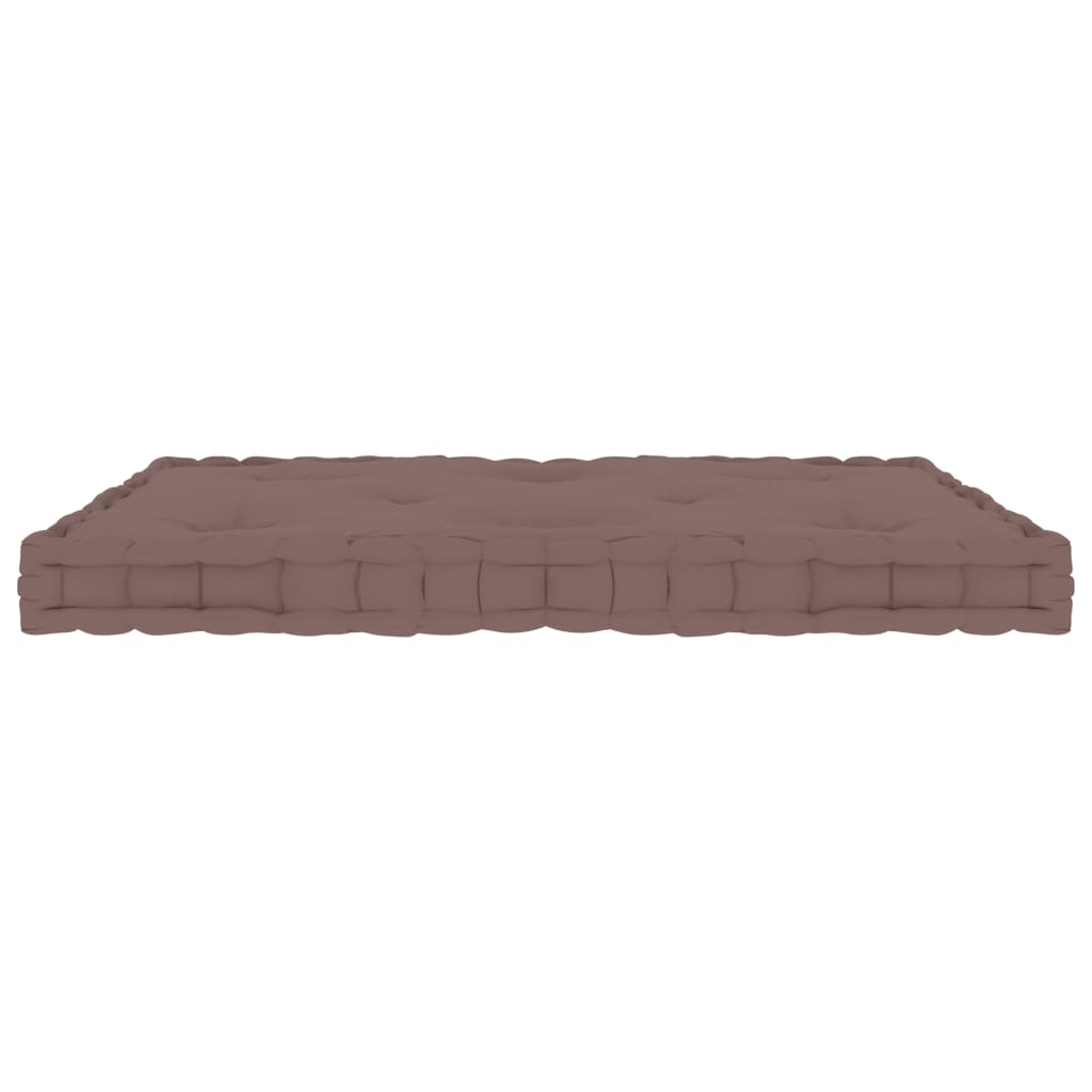 Paletten-Bodenkissen Taupe 73x40x7 cm Baumwolle